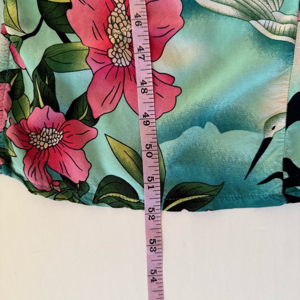 Kimono Robe Asian Print Satin Tie Small Full Length Flowy Festival - Picture 12 of 14